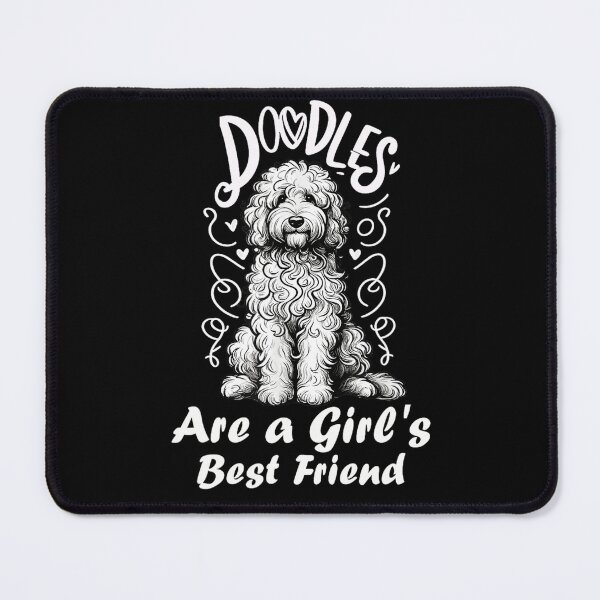 Item preview, Doodles are A Girl's Best Friend Golden Labradoodle Doodle designed and sold by alber-garnell.