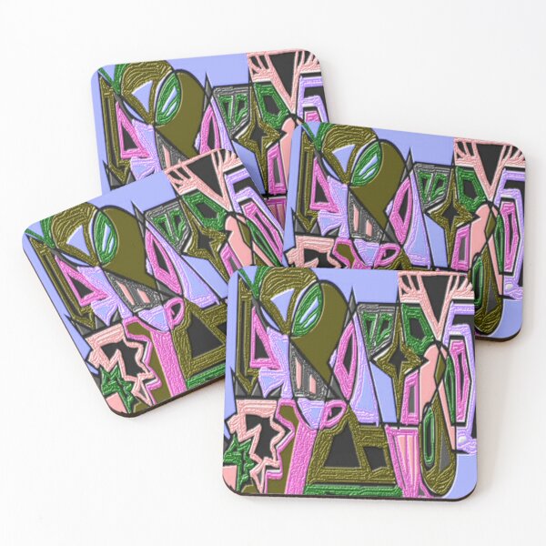 Item preview, signal distortion blend colorful geometric abstract design designed and sold by SmashingDeals.
