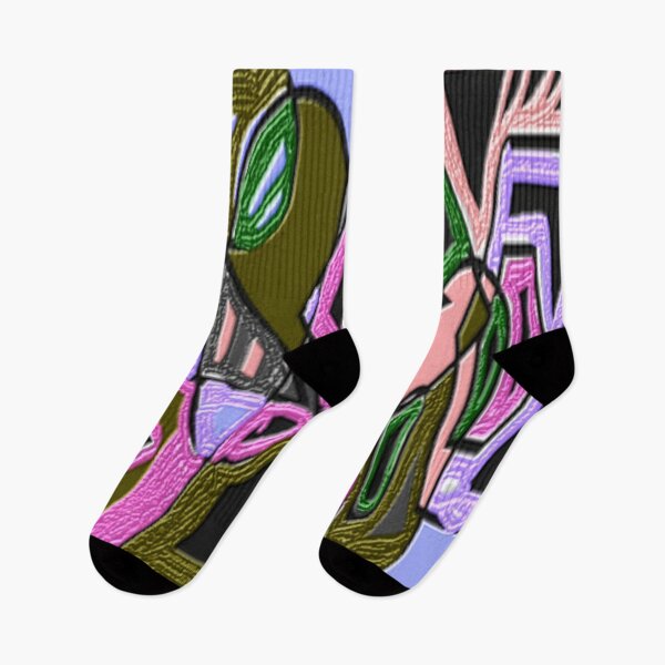 Item preview, signal distortion blend colorful geometric abstract design designed and sold by SmashingDeals.