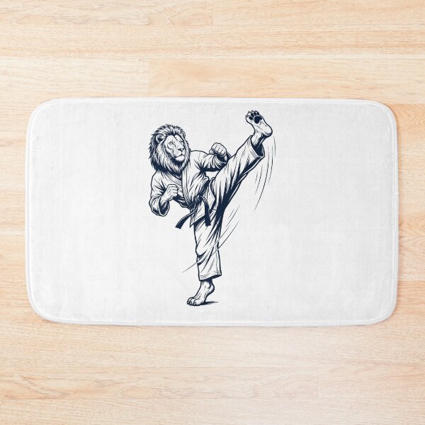 Artikelvorschau, Vintage Löwe beim Karate Kampfsport Tierliebhaber entworfen und verkauft von TerryConnells.