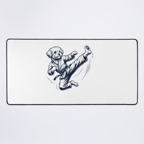 Item preview, Vintage Maltese Doing Karate Martial Art Dog Lover designed and sold by TerryConnells.