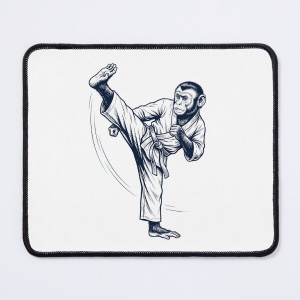 Item preview, Vintage Monkey Doing Karate Martial Art Animal Lover designed and sold by TerryConnells.