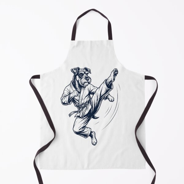 Item preview, Vintage Miniature Schnauzer Doing Karate Martial Art Dog Lover designed and sold by TerryConnells.