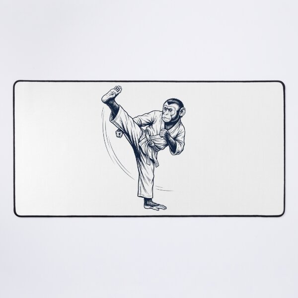Item preview, Vintage Monkey Doing Karate Martial Art Animal Lover designed and sold by TerryConnells.
