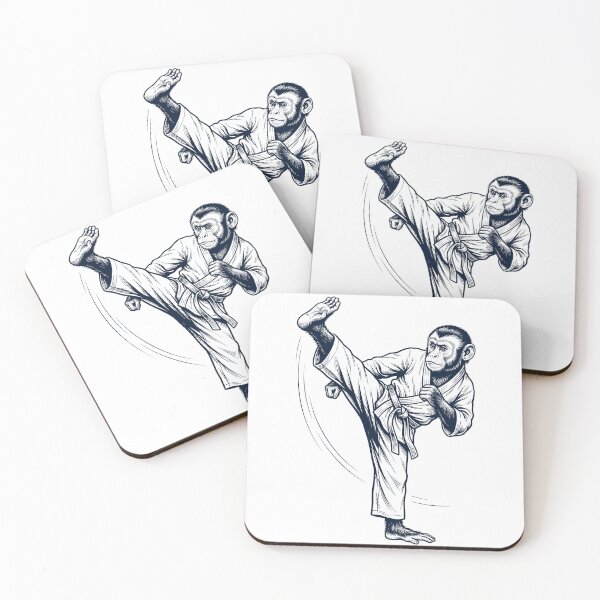 Artikelvorschau, Vintage-Affe beim Karate – Kampfsport-Tierliebhaber entworfen und verkauft von TerryConnells.