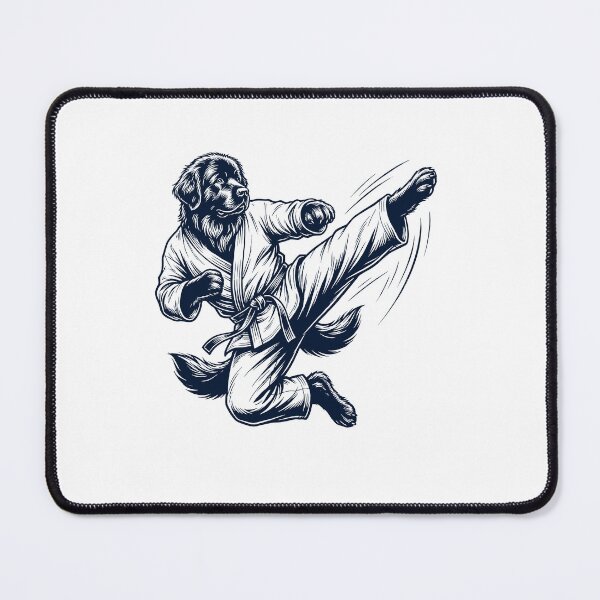 Item preview, Vintage Newfoundland Doing Karate Martial Art Dog Lover designed and sold by TerryConnells.