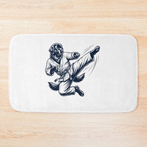 Item preview, Vintage Newfoundland Doing Karate Martial Art Dog Lover designed and sold by TerryConnells.