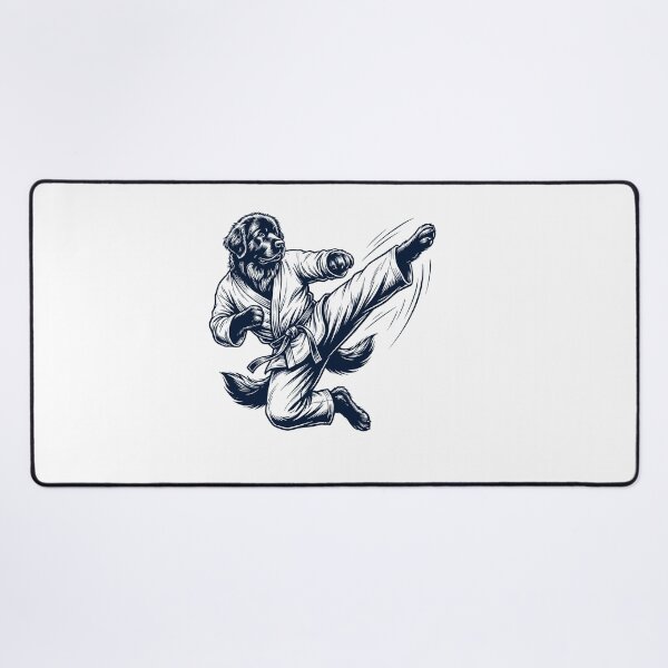 Item preview, Vintage Newfoundland Doing Karate Martial Art Dog Lover designed and sold by TerryConnells.