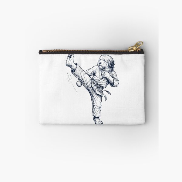 Item preview, Vintage Old English Sheepdog Doing Karate Martial Art Dog Lover designed and sold by TerryConnells.