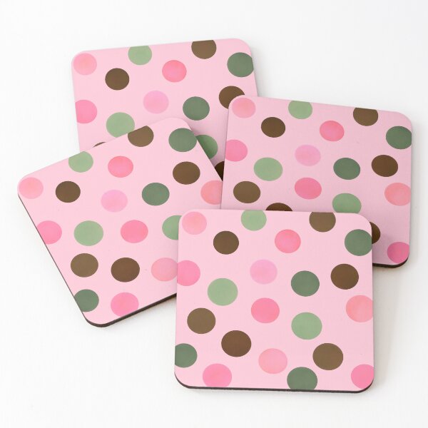 Item preview, Pink Brown and Green Dots designed and sold by JaygiesDesign.