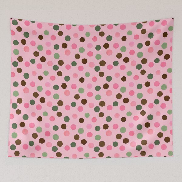 Item preview, Pink Brown and Green Dots designed and sold by JaygiesDesign.
