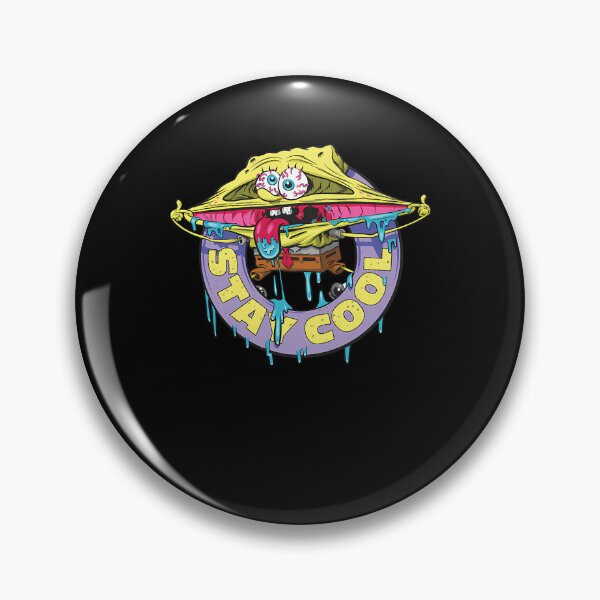 Item preview, Spongebob Squarepants Stay Cool Drippy Logo designed and sold by SmartLens.