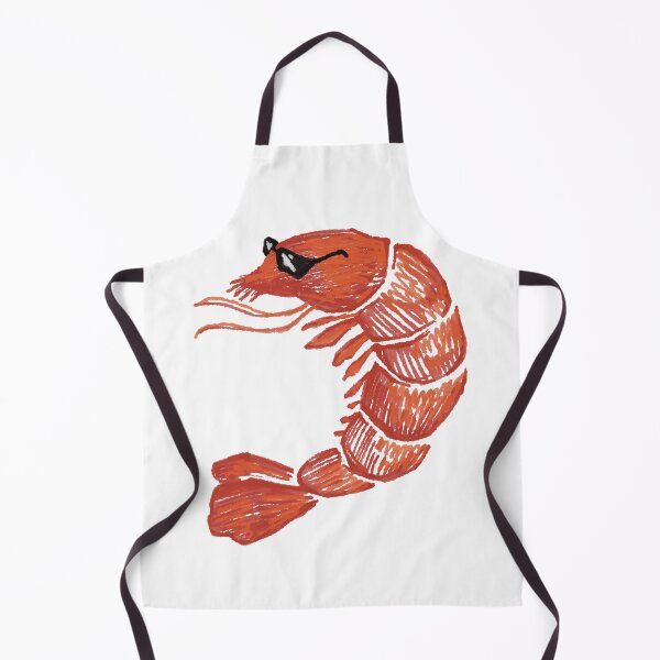 Item preview, Cool Shrimp in Sunglasses – Funny Seafood Character designed and sold by Pryhozha.