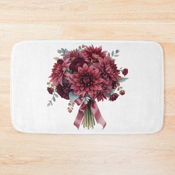 Item preview, Bouquet of burgundy dahlias designed and sold by uunaa.