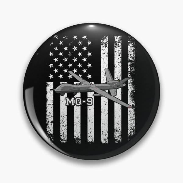 Item preview, MQ-9 Reaper Drone American Flag Design designed and sold by Emberglowo.