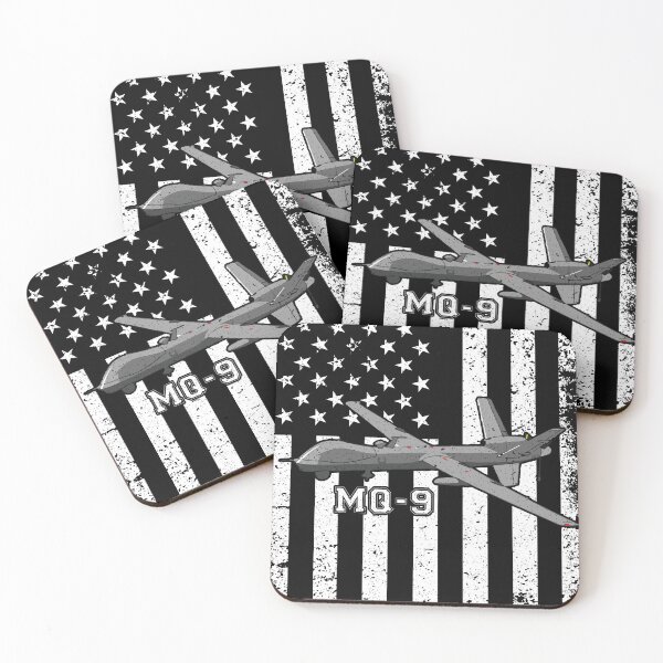 Item preview, MQ-9 Reaper Drone American Flag Design designed and sold by Emberglowo.