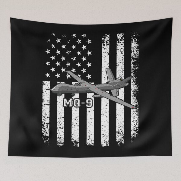 Item preview, MQ-9 Reaper Drone American Flag Design designed and sold by Emberglowo.