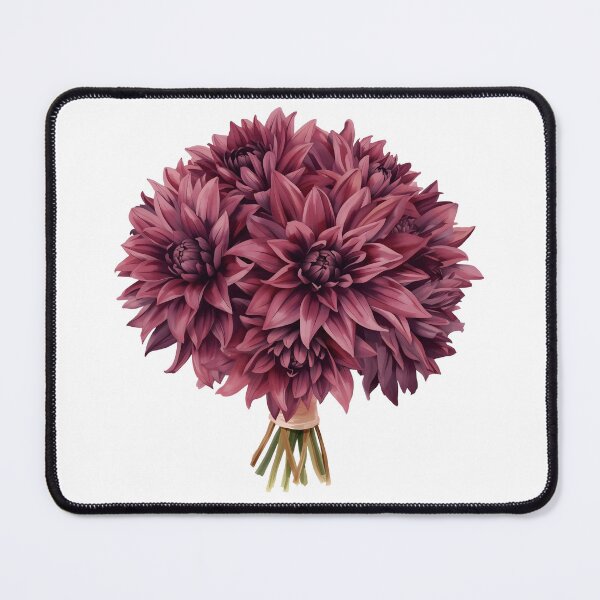 Item preview, Bouquet of burgundy dahlias designed and sold by uunaa.