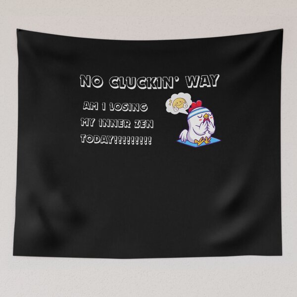 Item preview, No Clucking Way Funny Chicken Yoga Zen Meme designed and sold by Imemewell.