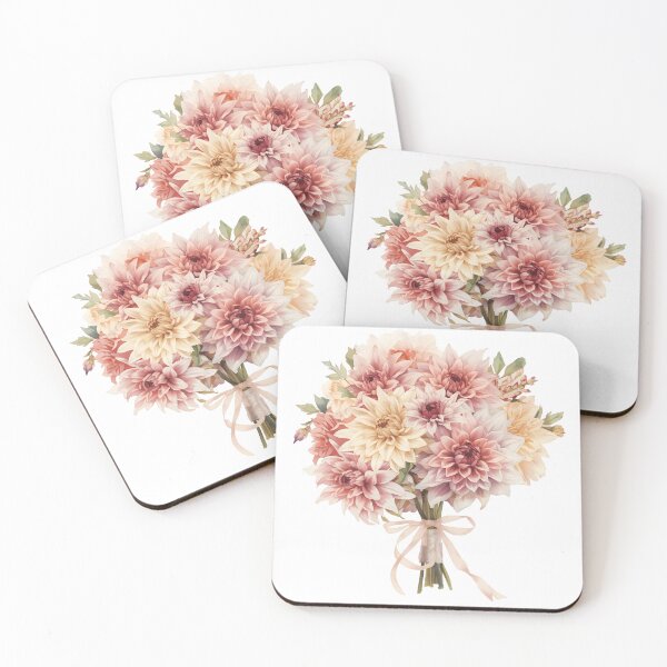 Item preview, Bouquet of pink dahlias designed and sold by uunaa.