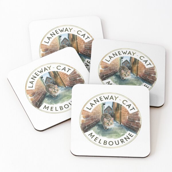 Item preview, Laneway Cat Melboune  designed and sold by PamLeeDesign.