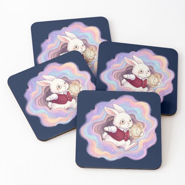 Item preview, The white rabbit travels through time. designed and sold by FluffyGallery.