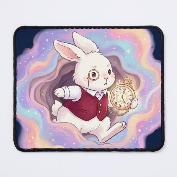 Item preview, The white rabbit travels through time. designed and sold by FluffyGallery.