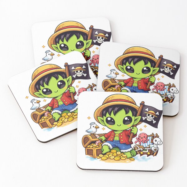 Item preview, Cute Pirate Alien | Kawaii Treasure Adventure designed and sold by fedetrev.