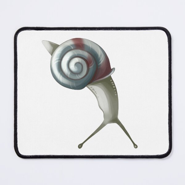 Item preview, Snail with a spiral shell walks slowly in a garden on a sunny day, exploring the plants and soil designed and sold by Ms. Iryna.