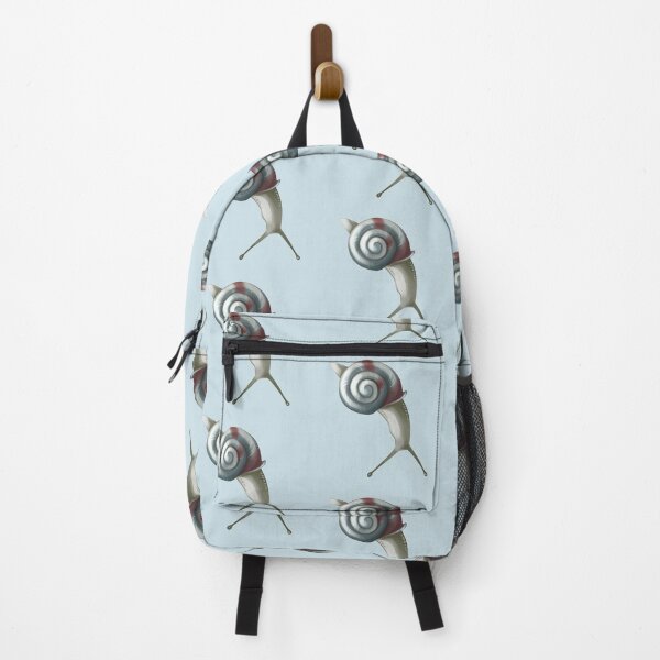 Item preview, Snail with a spiral shell walks slowly in a garden on a sunny day, exploring the plants and soil designed and sold by Ms. Iryna.