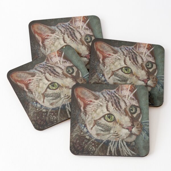 Item preview, Cat Portrait designed and sold by singedhollyart.
