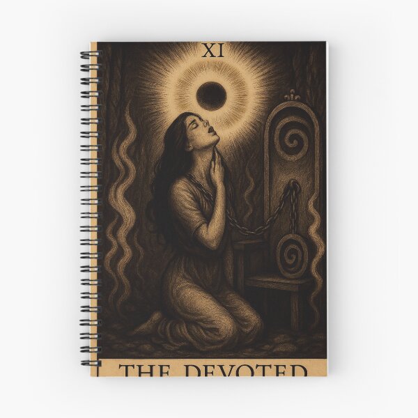 Item preview, The Devoted Tarot Card – Dark Spiritual Sacrifice Art designed and sold by TheLoopStories.