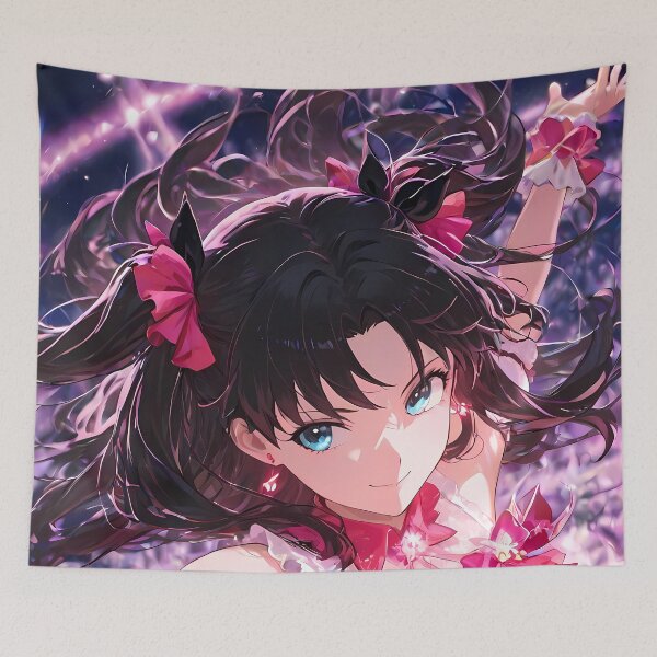Item preview, Dynamic Idol Rin Tohsaka Fate Stay Night Pink Stage Anime Girl Waifu designed and sold by Tokyonomad.