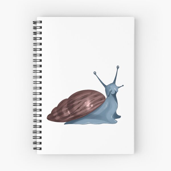 Item preview, Snail crawls on a white background with a large shell and visible tentacles during the daytime designed and sold by Ms. Iryna.