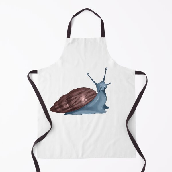 Item preview, Snail crawls on a white background with a large shell and visible tentacles during the daytime designed and sold by Ms. Iryna.