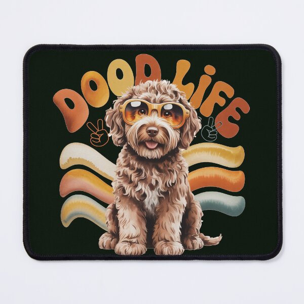 Item preview, Doodle Dogs Retro Groovy Goldendoodle Sunglasses Peace Sign Funny Dood Life Doodles Dog Mom Gift designed and sold by tamdevo1.