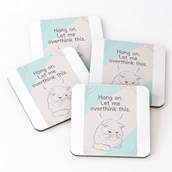 Item preview, 考え中猫の「ちょっと待って」 designed and sold by nyankojikan.