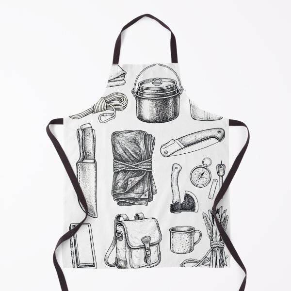 Item preview, Bushcraft Essentials Vintage Tattoo Camping Graphic designed and sold by KRBN-Studio.