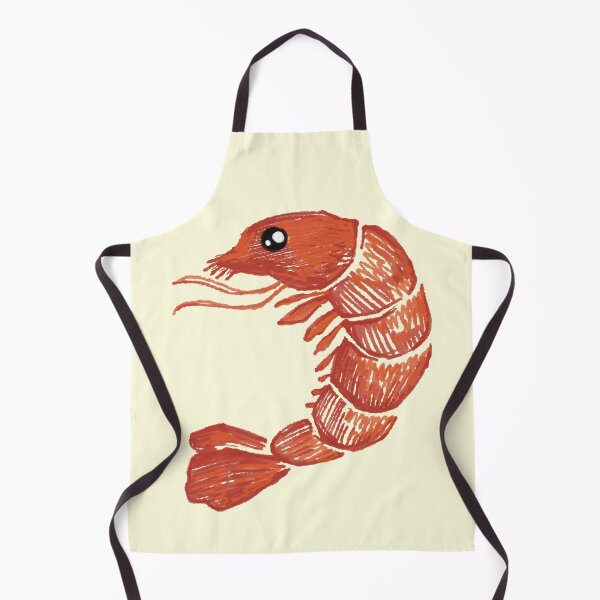 Item preview, Cute Shrimp with Big Eye – Kawaii Seafood Illustration  designed and sold by Pryhozha.