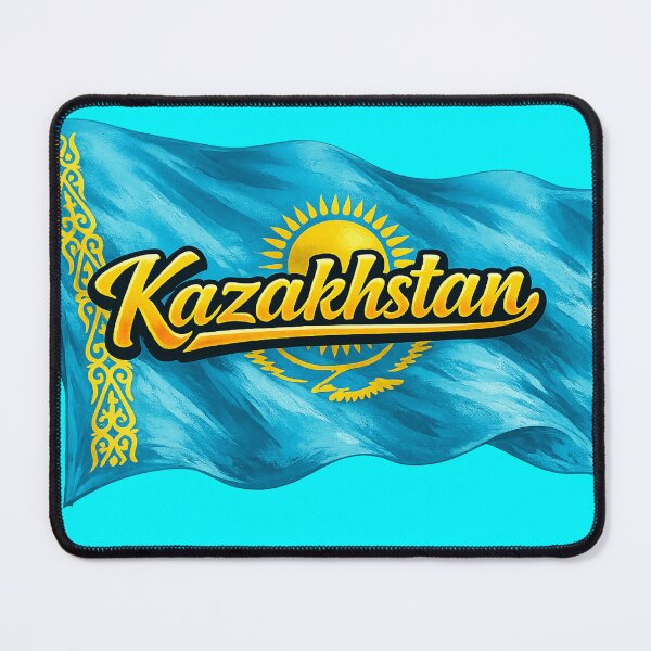 Item preview, Kazakhstan Flag Waving Design – Kazakh National Pride Graphic, Central Asia Heritage Artwork, Patriotic Country Gift designed and sold by GarnerSupplyCo.