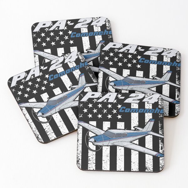 Item preview, PA-24 Comanche Airplane American Flag Design designed and sold by Emberglowo.