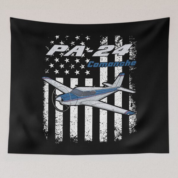Item preview, PA-24 Comanche Airplane American Flag Design designed and sold by Emberglowo.