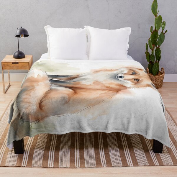 Item preview, Red Fox Watercolor Portrait - Elegant Woodland Wildlife Art designed and sold by RubisLeaf.