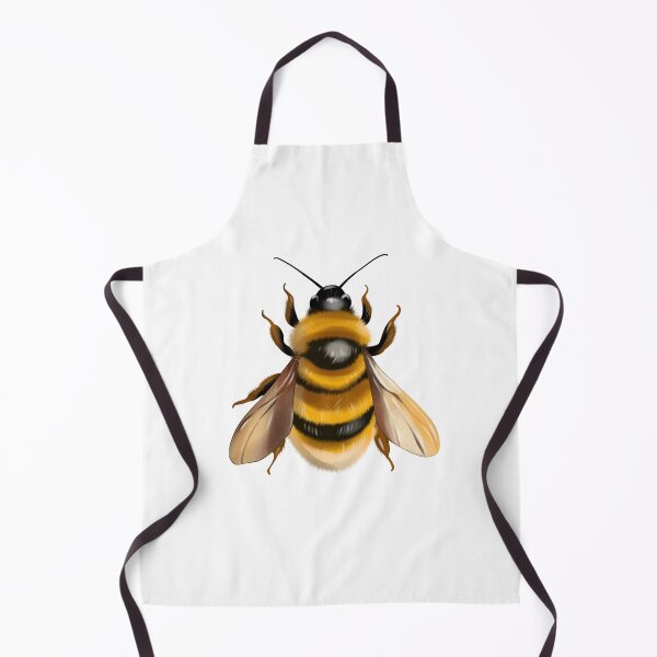 Item preview, Bee on white background with clear details of wings and body structure showing natural colors and patterns designed and sold by Ms. Iryna.