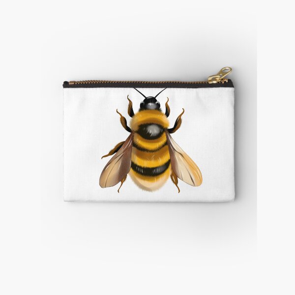 Item preview, Bee on white background with clear details of wings and body structure showing natural colors and patterns designed and sold by Ms. Iryna.