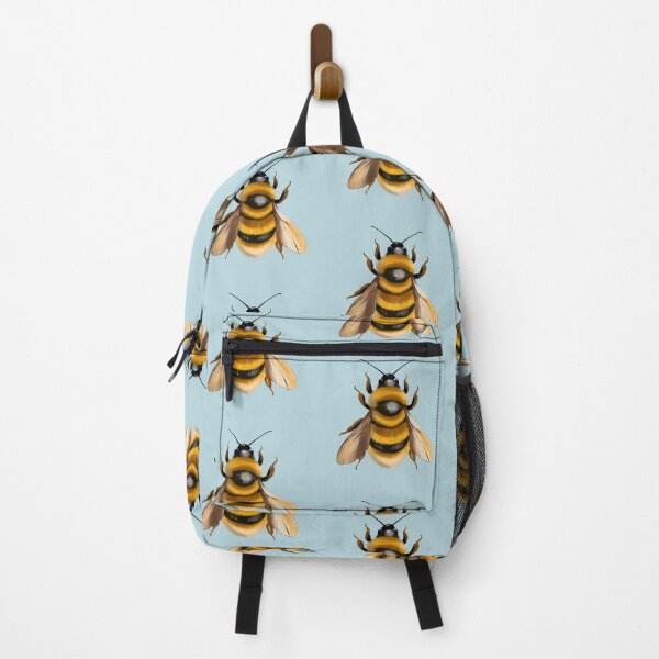 Item preview, Bee on white background with clear details of wings and body structure showing natural colors and patterns designed and sold by Ms. Iryna.