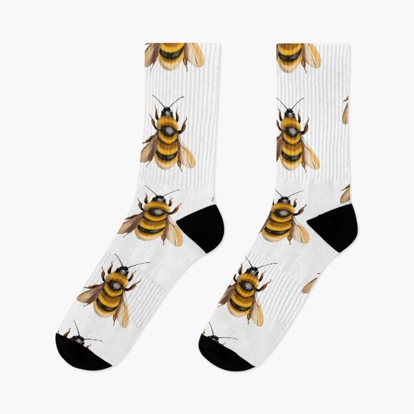 Item preview, Bee on white background with clear details of wings and body structure showing natural colors and patterns designed and sold by Ms. Iryna.