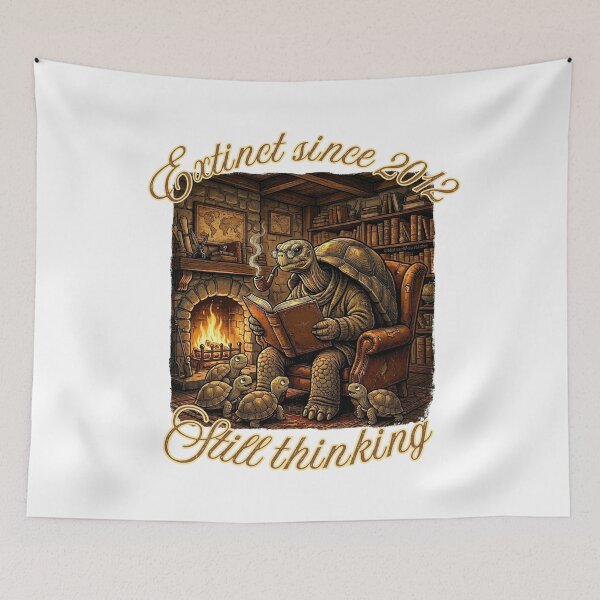 Item preview, Funny Turtle Gift - Extinct Pinta Island Tortoise Philosopher T-Shirt - Extinct Since 2012 - Wildlife Humor - Animal Lover Gift designed and sold by Nature & Moustaches.