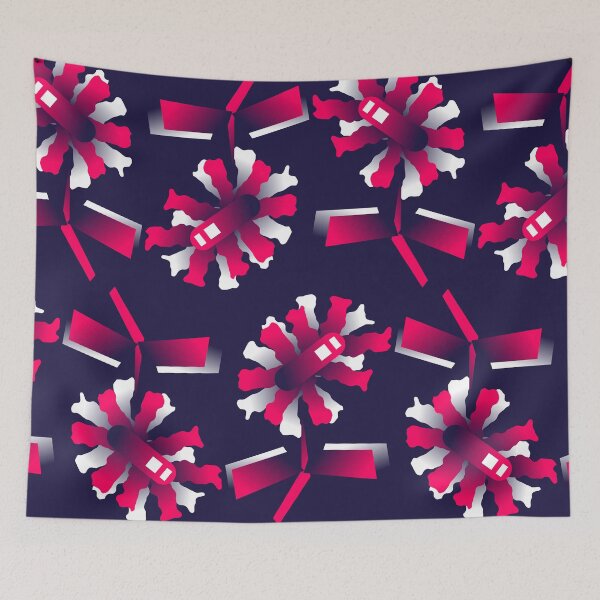 Item preview, Floral  Schematic pattern elements  - [Crimson] High-precision geometric vector  designed and sold by The Nomadic Designs.