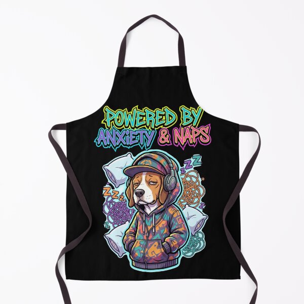 Item preview, Beagle Powered By Anxiety And Naps Hip Hop Design designed and sold by Tong4130.